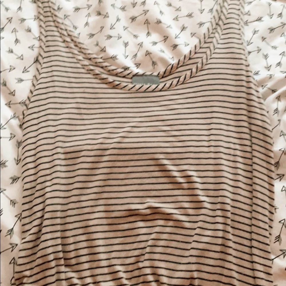 olivia and rae striped loose tank top